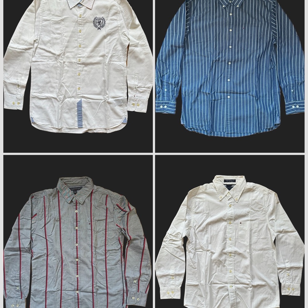 4 Tommy Hilfiger oxfords shirts - size M-L